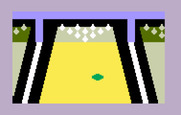 PBA Bowling for Intellivision - Bowler 2 attempts to knock the pins over...