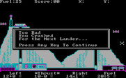 Space Math for IBM PC/Compatibles - Oops, I crashed this time...