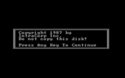 Space Math for IBM PC/Compatibles - Copyright screen.