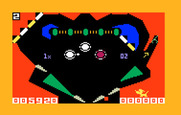 Pinball for Intellivision - The middle part of the pinball table...