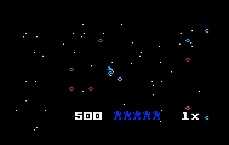 Space Hawk Intellivision Screenshot: Game start.