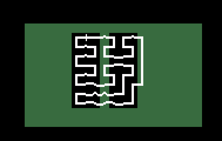 Motocross Intellivision Screenshot: Course map.