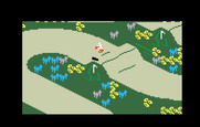 Motocross for Intellivision - Jumping off of a hill...