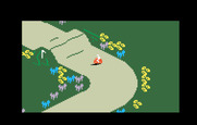 Motocross for Intellivision - A sharp turn...