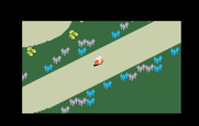 Motocross for Intellivision - Racing on a straight path...