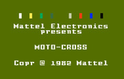 Motocross for Intellivision - Title screen.