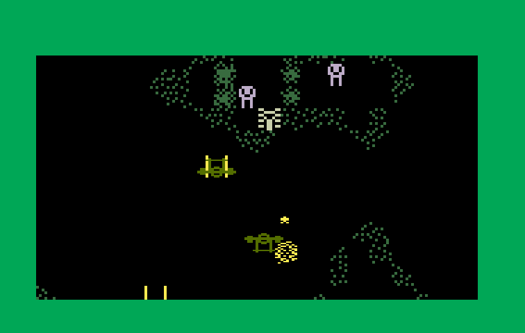Mission-X Intellivision Screenshot: Shoot enemy planes before they shoot you...