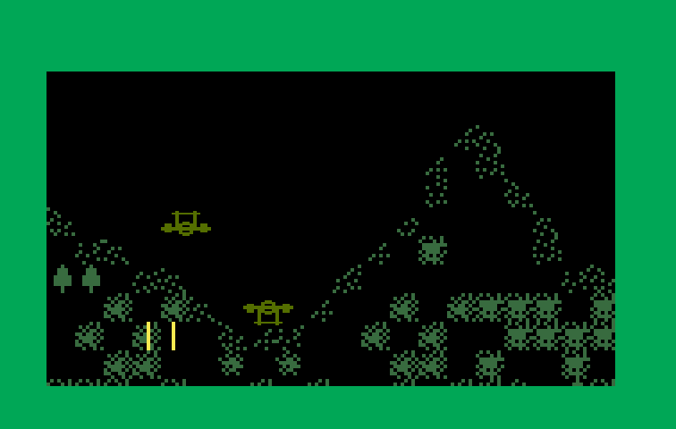 Mission-X Intellivision Screenshot: Starting a night mission.