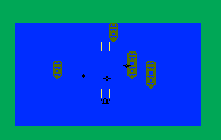 Mission-X Intellivision Screenshot: Incoming missiles!