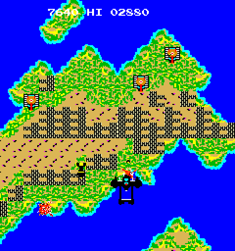 Mission-X Arcade Screenshot: Several tanks waiting...