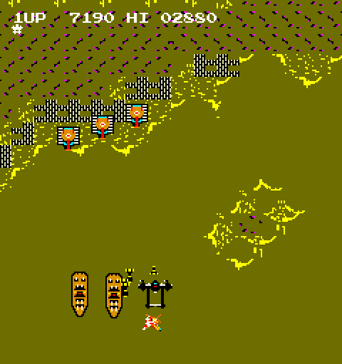 Mission-X Arcade Screenshot: It's more difficult to see at night...