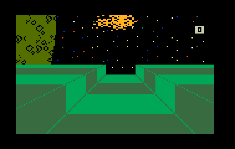 Star Strike Intellivision Screenshot: Game over; the Earth is destroyed!