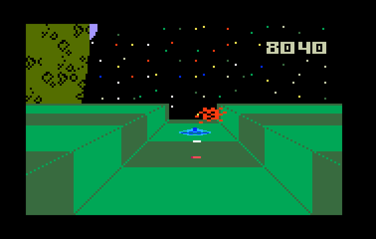 Star Strike Intellivision Screenshot: Blasting enemies...