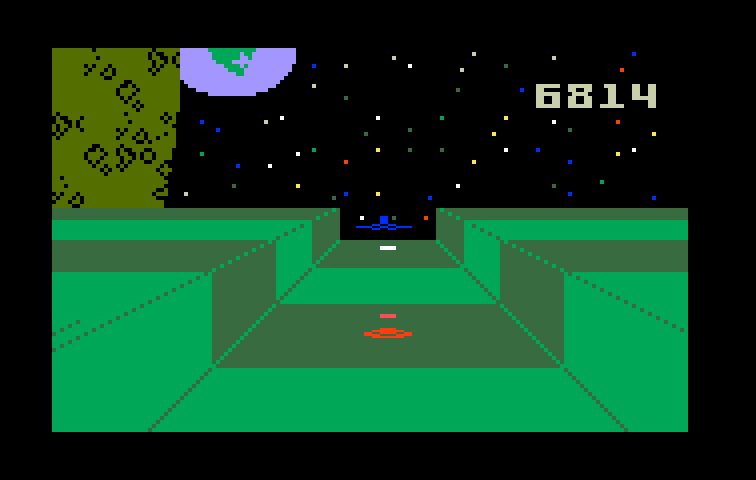 Star Strike Intellivision Screenshot: There's a target! Can I hit it?