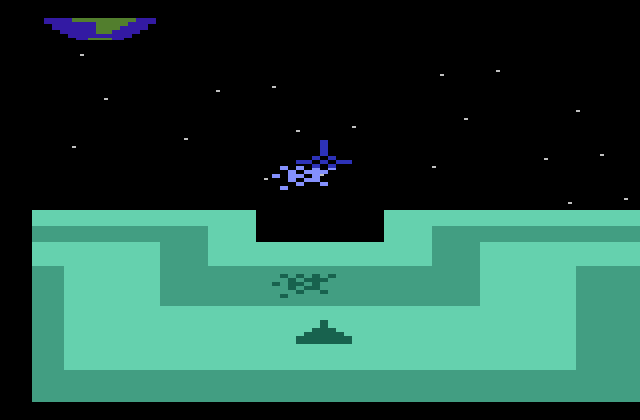 Star Strike Atari 2600 Screenshot: Blasting targets...