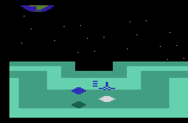 Star Strike Atari 2600 Screenshot: The attack continues...