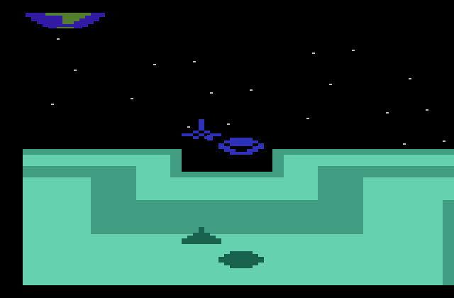 Star Strike Atari 2600 Screenshot: Here comes an opponent...