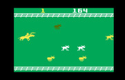 Stampede for Intellivision - Different color cows run at different speeds.