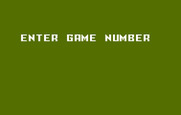 Stampede for Intellivision - Select game number.