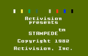 Stampede for Intellivision - Title screen.