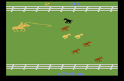 Stampede for Atari 2600 - The field gets more crowded as the game progresses.