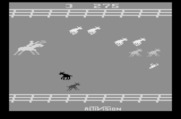 Stampede for Atari 2600 - Those black calves aren't moving so they will sneak by easily!