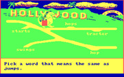 Bagasaurus for IBM PC/Compatibles - Walk to and pick up the word that matches the description.