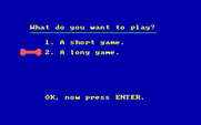 Bagasaurus for IBM PC/Compatibles - Long game selected, ready to begin?