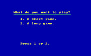 Bagasaurus for IBM PC/Compatibles - Select a short game or a long game...