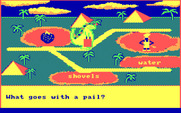 Bagasaurus for IBM PC/Compatibles - What goes with a pail? Hmm, that shovel looks promising...