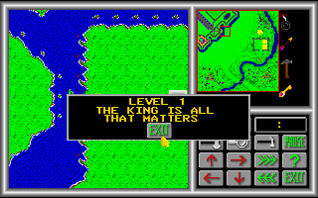 Crusade, The IBM PC/Compatibles Screenshot: Level 1 start.