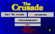 Crusade, The for IBM PC/Compatibles - The main game menu.