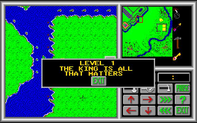 Crusade, The Amiga Screenshot: Game start.