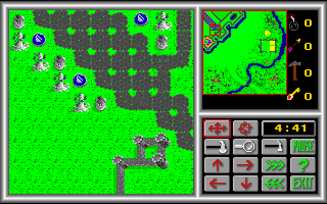 Crusade, The Amiga Screenshot: Exploring the landscape...