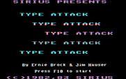 Type Attack for IBM PC/Compatibles - Title screen.