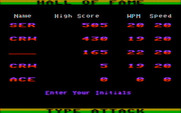 Type Attack for IBM PC/Compatibles - Here's the high score table...
