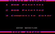 Type Attack for IBM PC/Compatibles - Monitor type selection screen.