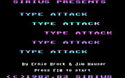 Type Attack for IBM PC/Compatibles - Title screen.