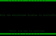 Type Attack for IBM PC/Compatibles - The display type selection menu.
