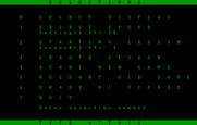 Type Attack for IBM PC/Compatibles - The main game menu.