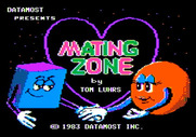 Mating Zone for Apple II - Title screen 1.
