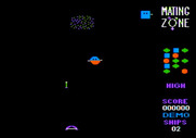 Mating Zone for Apple II - Game demo mode.