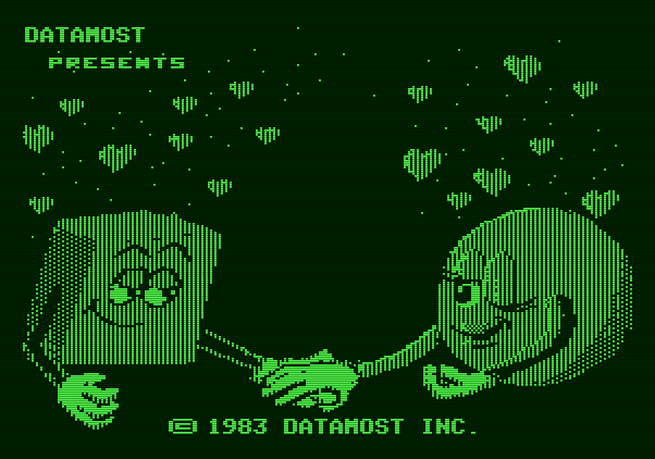 Mating Zone Apple II Screenshot: Title screen 2.