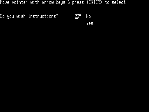 Sink the Fleet TRS-80 Screenshot: Would you like instructions?