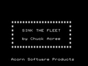 Sink the Fleet for TRS-80 - Title screen.