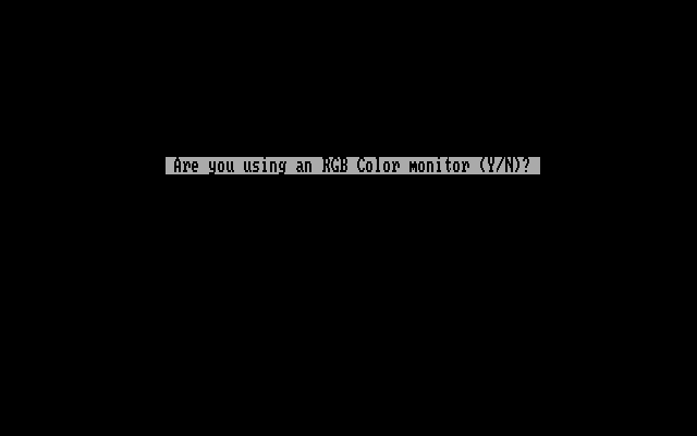 Sink the Fleet IBM PC/Compatibles Screenshot: Do you have a color monitor?