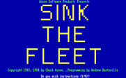 Sink the Fleet for IBM PC/Compatibles - Title screen.