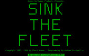 Sink the Fleet for IBM PC/Compatibles - Title screen.