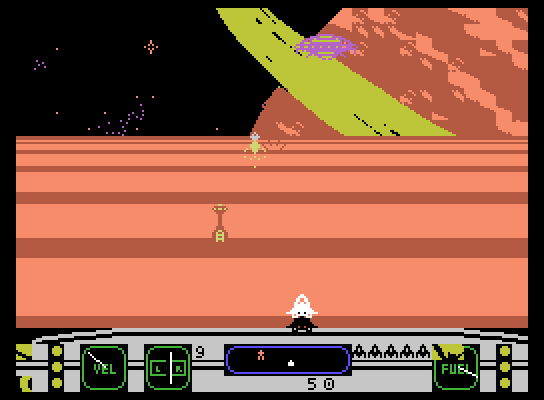 Moonsweeper ColecoVision Screenshot: Enemy craft approaches...