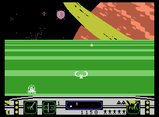 Moonsweeper ColecoVision Screenshot: Crash! I've been hit...